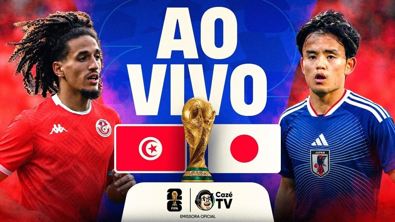 AO VIVO: TUNÍSIA X JAPÃO | COPA DO MUNDO FIFA™ 2026 | 2ª RODADA | FASE DE GRUPOS